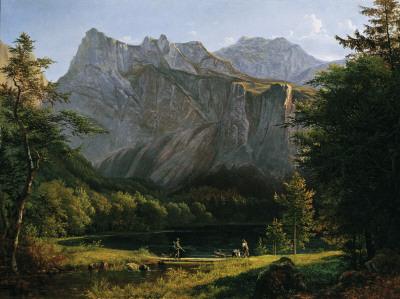 Josef Feid Backward lake Langbath oil painting image